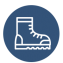 vector icon of a hiking boot